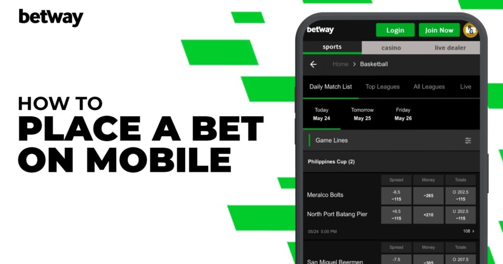 How to place a Bet on the Mobile Application